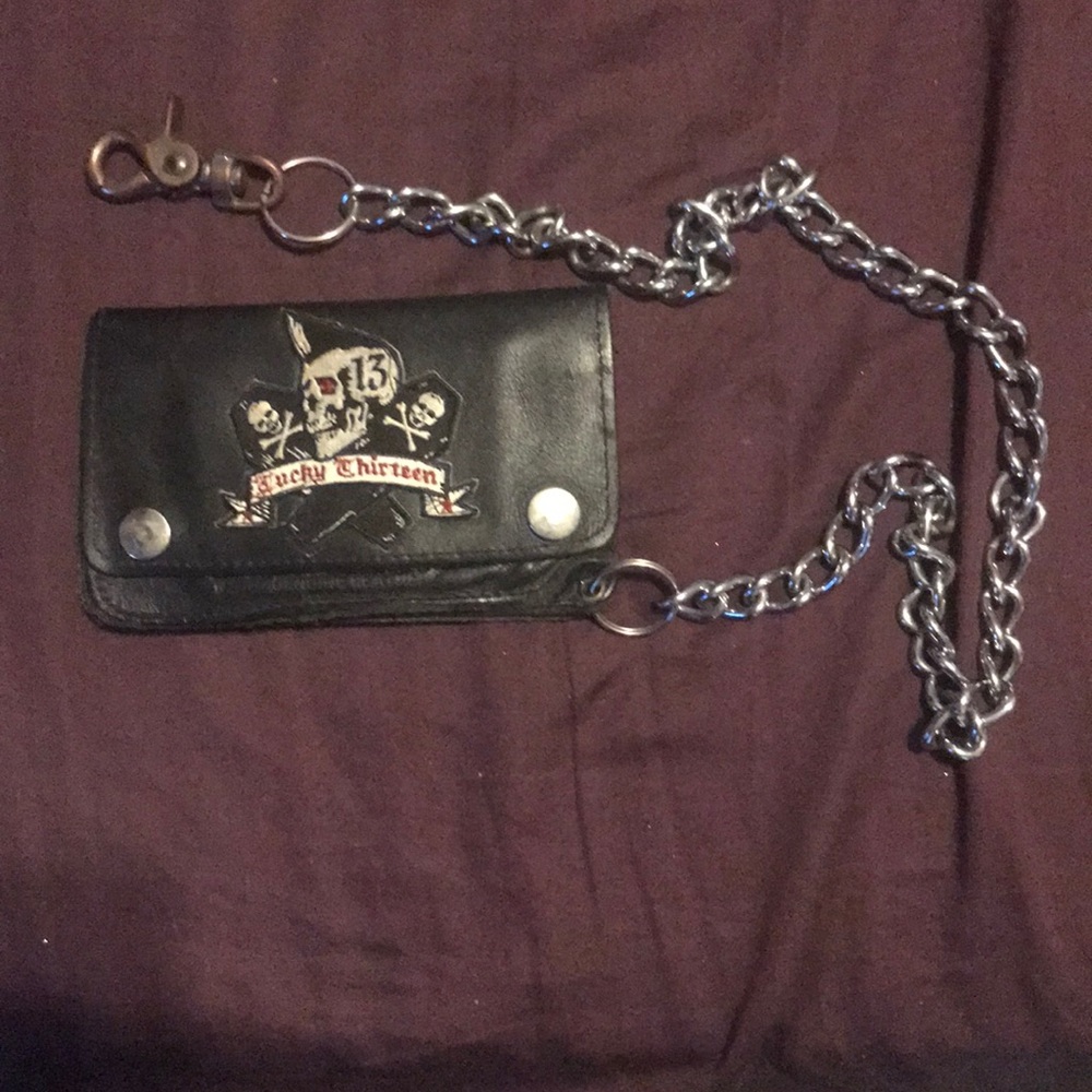 Lucky 13 leather Wallet.